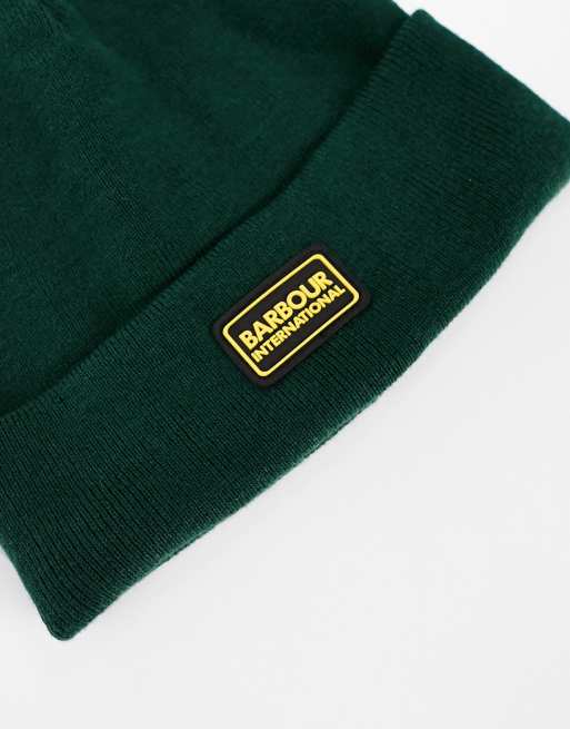 green barbour beanie