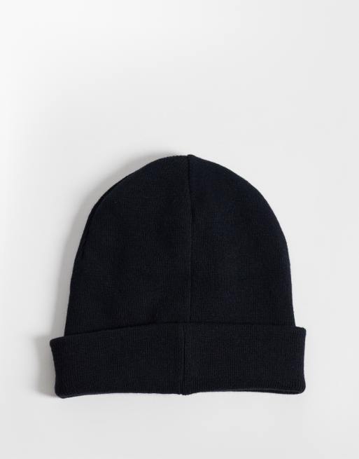 Barbour International Sensor Legacy knitted logo beanie in black, 3 of 3