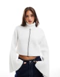 [Barbour International] Barbour International Serova knitted jumper-White 14 Off White