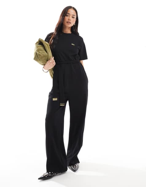 Barbour International Sierra jumpsuit in black - view 1
