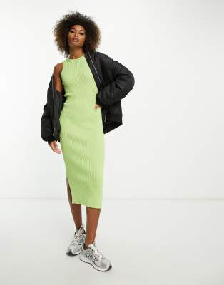 Barbour International Silvestro Knit tank dress in lime - ASOS Price Checker