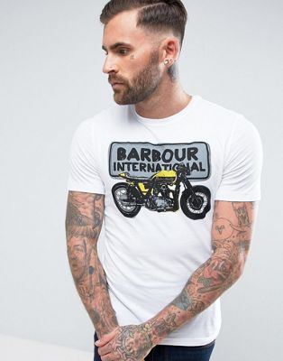 barbour motorbike t shirt