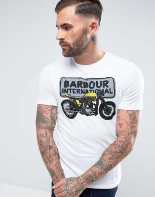 barbour motorbike t shirt