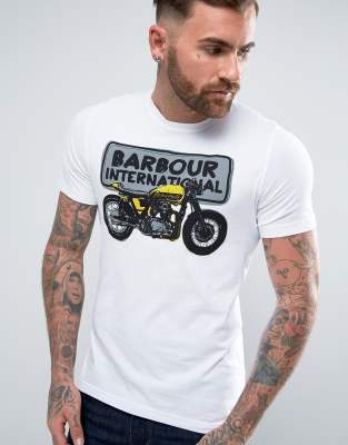 barbour motorbike t shirt