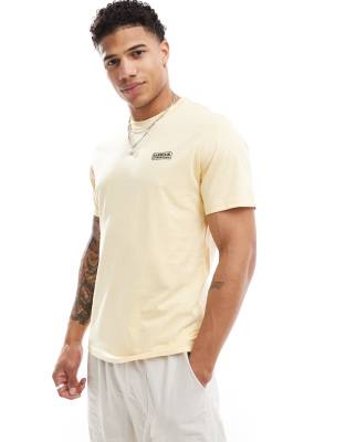 Barbour International small chest logo t-shirt in yellow