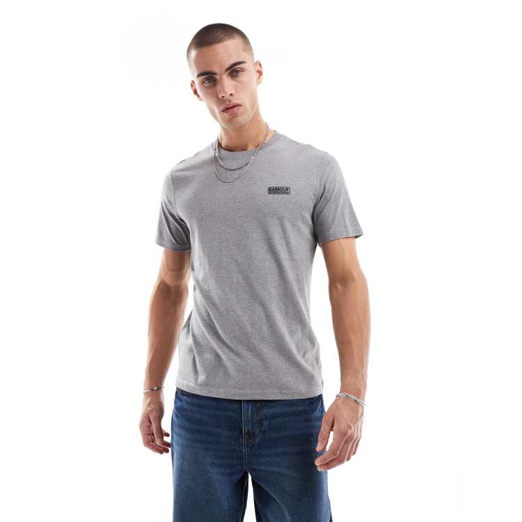 Barbour International small logo t-shirt in anthracite | ASOS