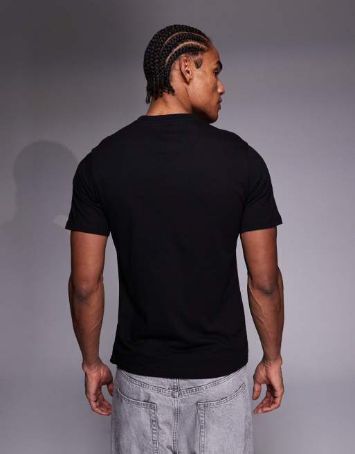 Barbour International small logo t-shirt in burnt black, 3 of 5