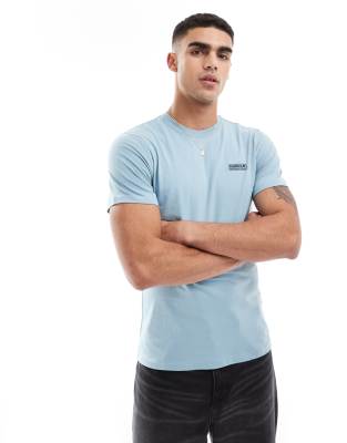Barbour International Barbour International small logo t-shirt in concrete blue