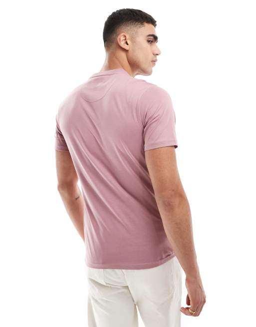 Barbour International small logo t-shirt in granite pink, 4 of 4