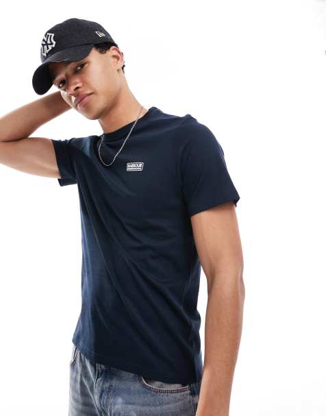 Barbour International small logo t-shirt in navy