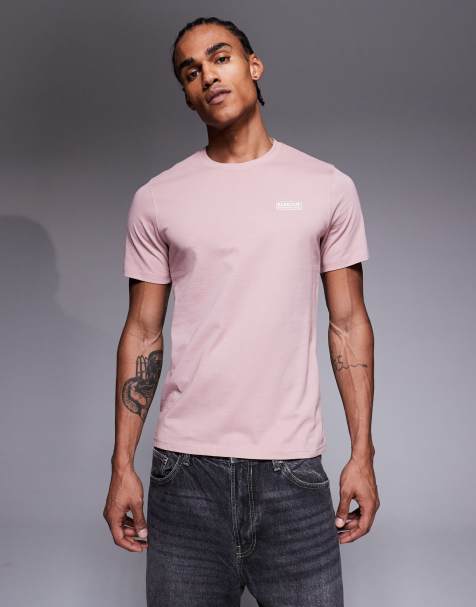 Barbour International small logo t-shirt in pink - view 1