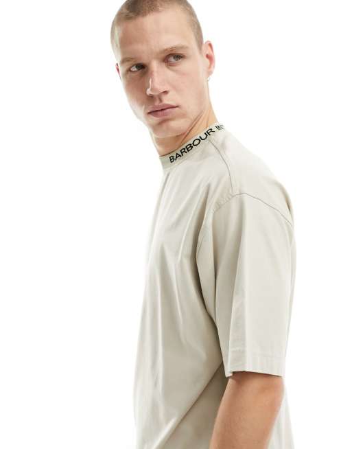Barbour International - Smith - Oversized T-shirt in gebroken wit