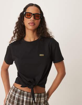 Barbour International Barbour International Soules cropped t-shirt in black