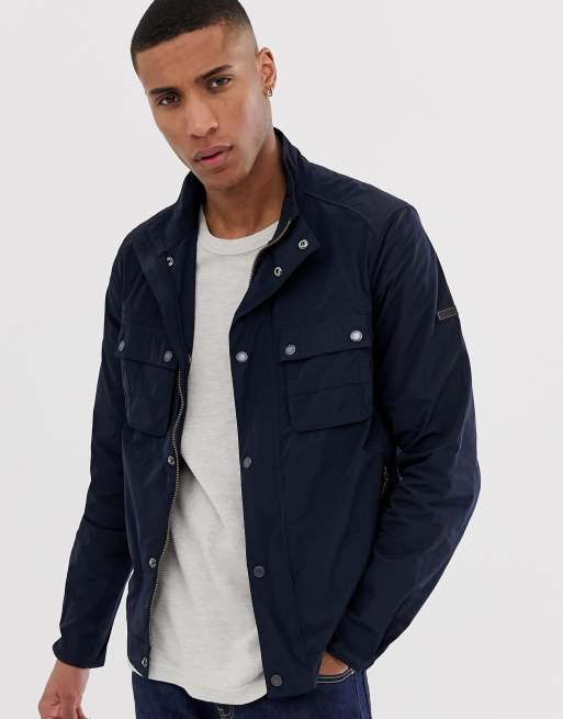 Barbour stannington hot sale jacket navy