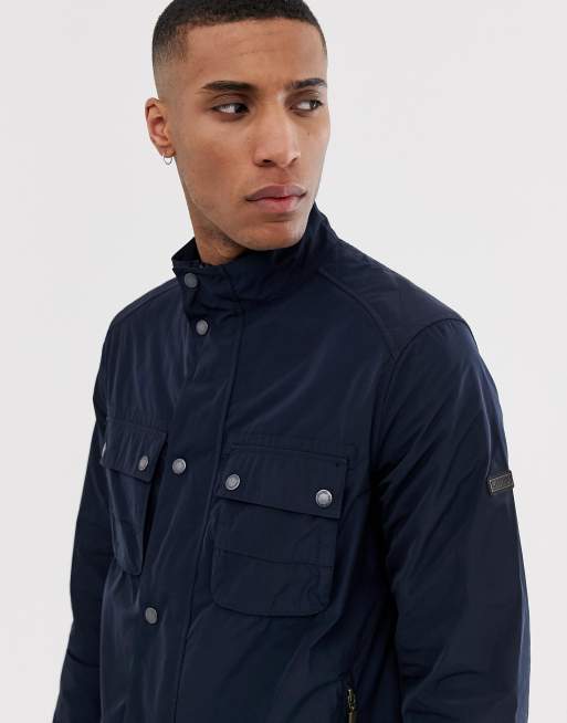 Barbour stannington clearance jacket black