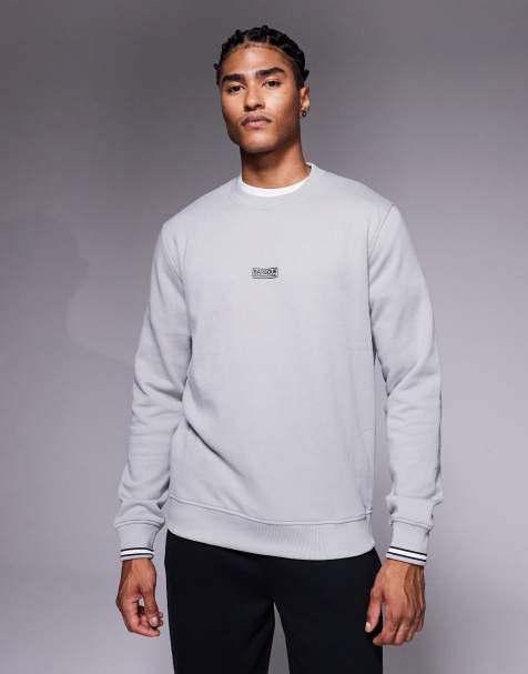 Barbour International – Stelar – Grå sweatshirt med rund halsringning - view 1