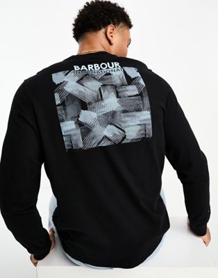 Barbour International Storm long sleeve t-shirt in black
