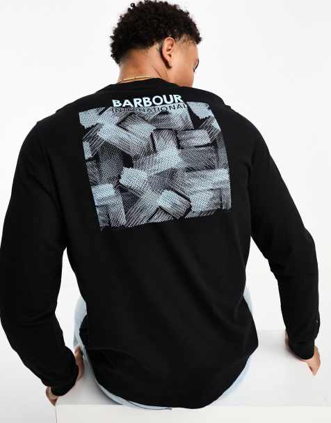 Barbour International Storm long sleeve t-shirt in black - view 1