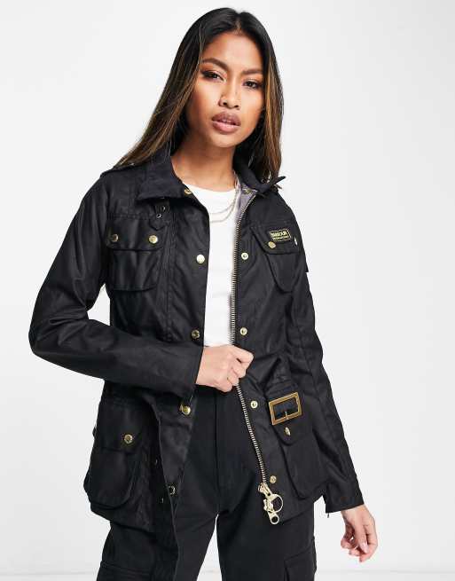 Barbour – International – Svart motojacka