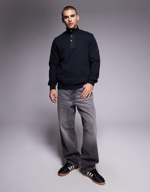 Barbour International – Sweatshirt in Schwarz mit halblangem Reißverschluss , 2 von 5