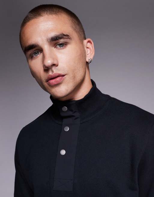 Barbour International – Sweatshirt in Schwarz mit halblangem Reißverschluss , 5 von 5
