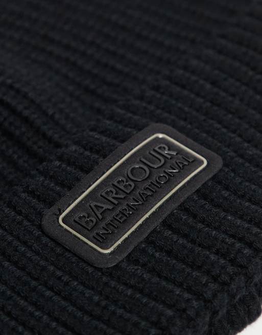 Barbour International – Sweeper – Svart gåvoset med mössa och halsduk, 3 av 3