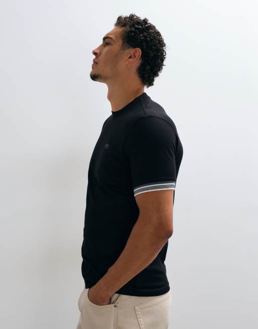 Barbour International t-shirt à manches courtes avec logo à liserés noir, 4 de 5