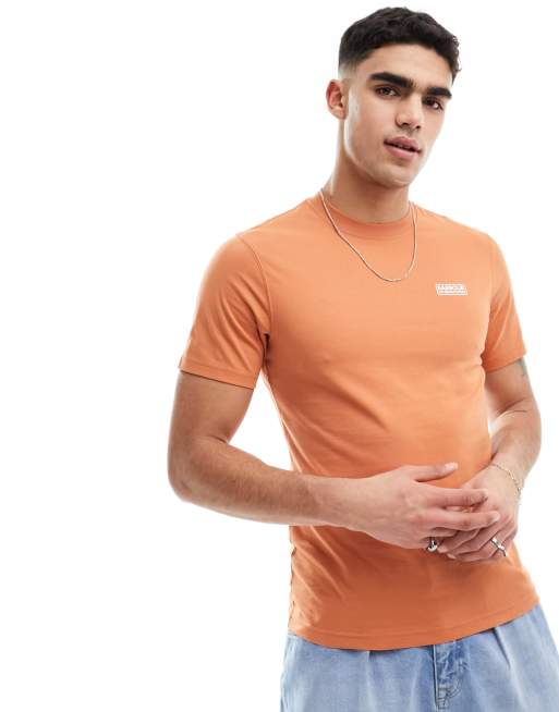 Barbour t shirt mens Orange clearance