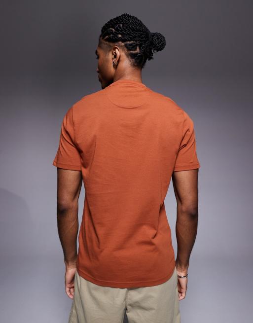 Barbour International – T-Shirt in dunklem Ingwer mit kleinem Logo, 5 von 5