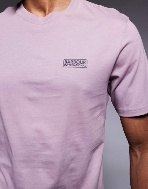 Barbour International – T-Shirt in Holunderbeere mit kleinem Logo, 4 von 5