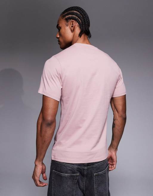 Barbour International – T-Shirt in Rosa mit kleinem Logo, 3 von 5