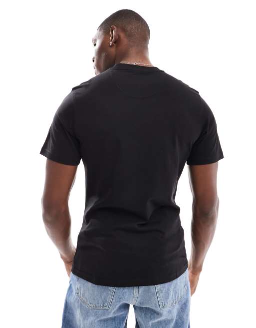Barbour International – T-Shirt in Schwarz mit schmalem Schnitt und Logo, 2 von 4