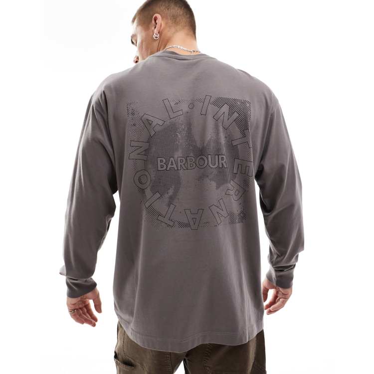 Mens barbour long sleeve t shirt 2025