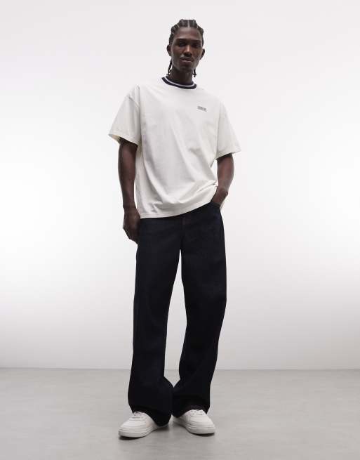 Barbour International - Taley - Oversized T-shirt met gekleurde rand en logo in wit, 2 van 5