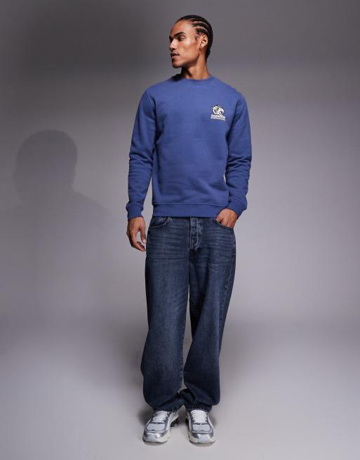 Barbour International – Talisman – Blå sweatshirt med grafisk logga och tryck baktill, 2 av 5