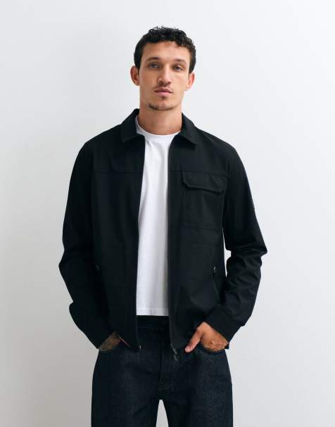 Barbour International Tash zip through overshirt in black (part of a set) - view 1