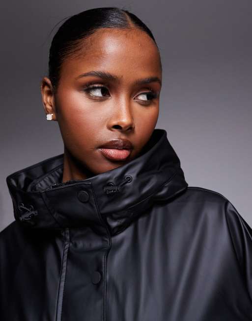 Barbour International Tika hooded showerproof jacket in black, 2 of 4