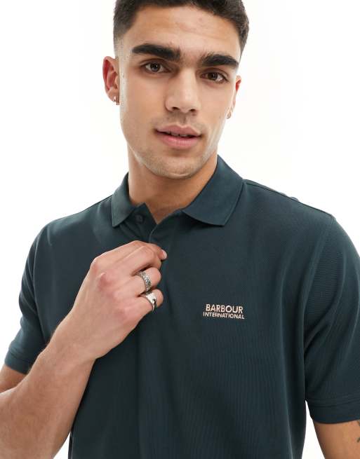 Barbour International - Tourer - Polo verde in piqué