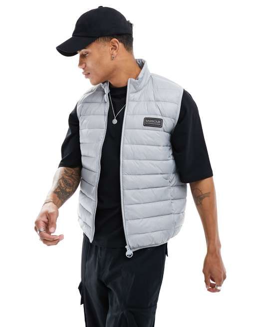 Barbour International Tourer Reed puffer vest in grey
