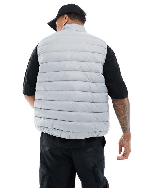 Barbour International Tourer Reed puffer vest in grey, 2 of 4