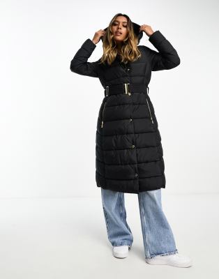 HHMY Parka invernale da donna foderata – Cappotto invernale caldo spesso giacca lunga con cappuccio trapuntato monocolore con chiusura lampo foderata pelliccia di orsacchiotto Windbreaker, taglie