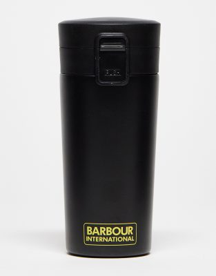 Barbour x ASOS exclusive reusable travel mug in green camo