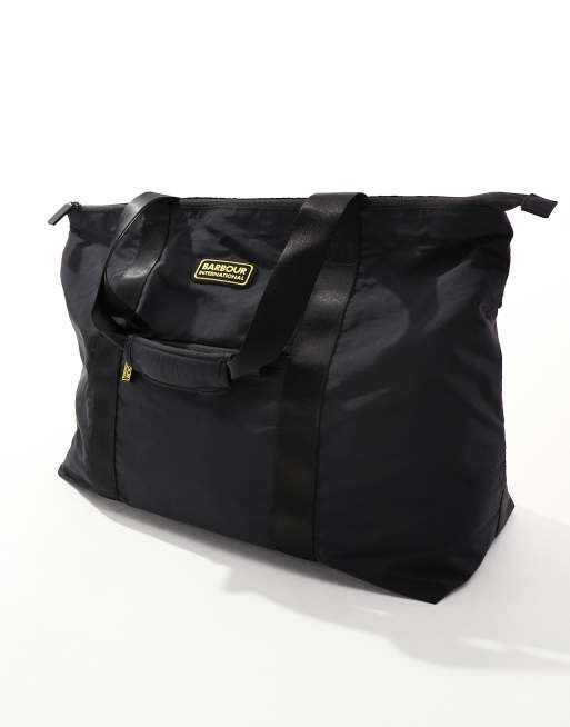 Barbour International Unisex weekend holdall in black