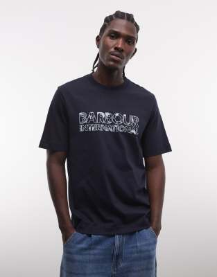 International - Unite - T-Shirt in Marineblau mit Logoprint Marineblau 2XL