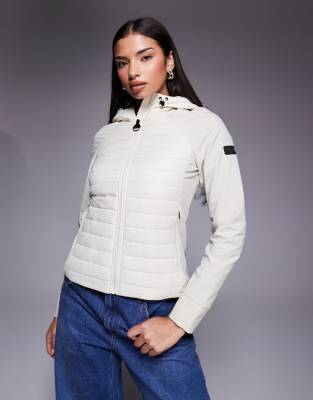Barbour International - Valentina - Sweat matelassé - Blanc os