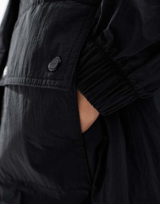 Barbour International Varona showerproof parka in black, 2 of 4
