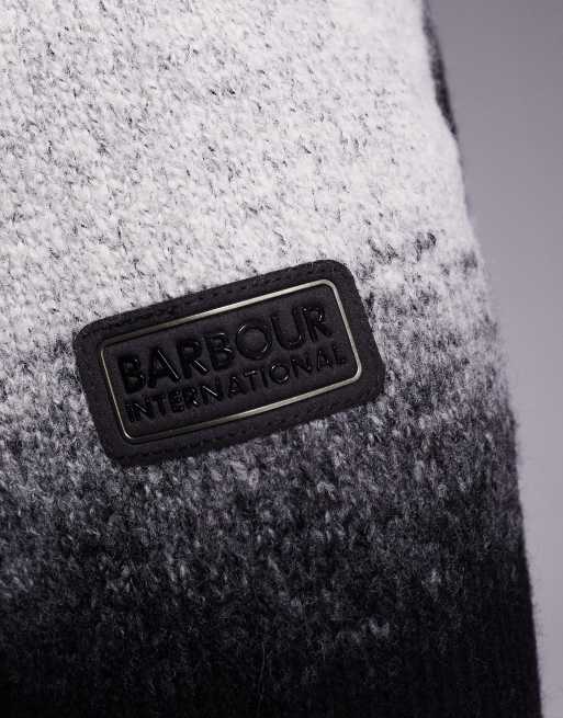 Barbour International – Vector – Czarny sweter z blokami kolorów i okrągłym dekoltem , 5 z 5