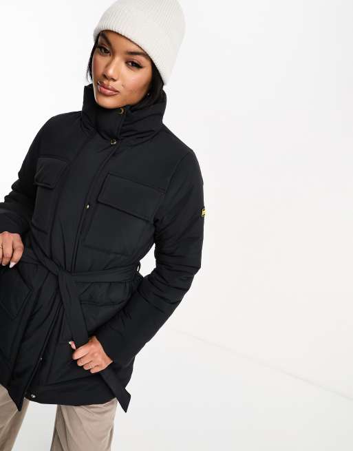 Barbour International - Velocete - Vandafvisende jakke med bælte i sort, 4 af 4