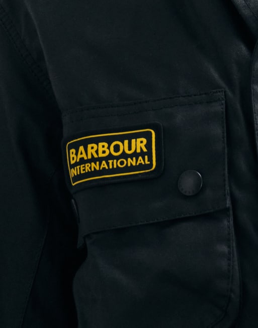 Barbour International veste cirée Original ceinturée noire, 5 de 5