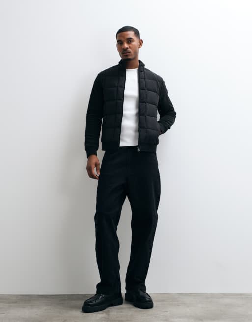 Barbour International veste sweat zippée matelassée Burnhope noire, 2 de 5